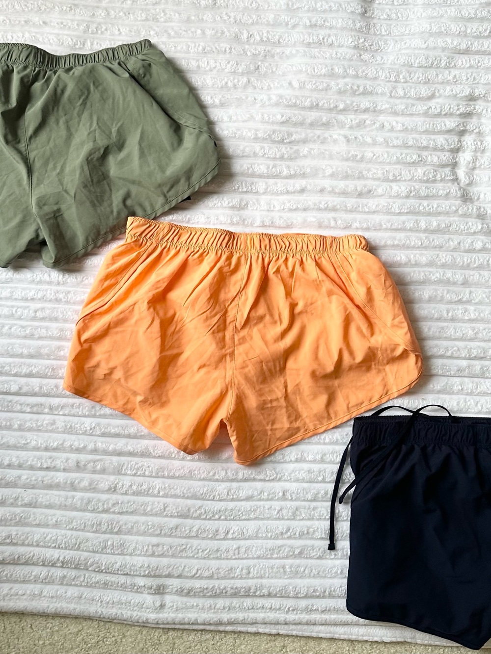 New Balance Olive, Orange & Black Women's Athletic Shorts Trio